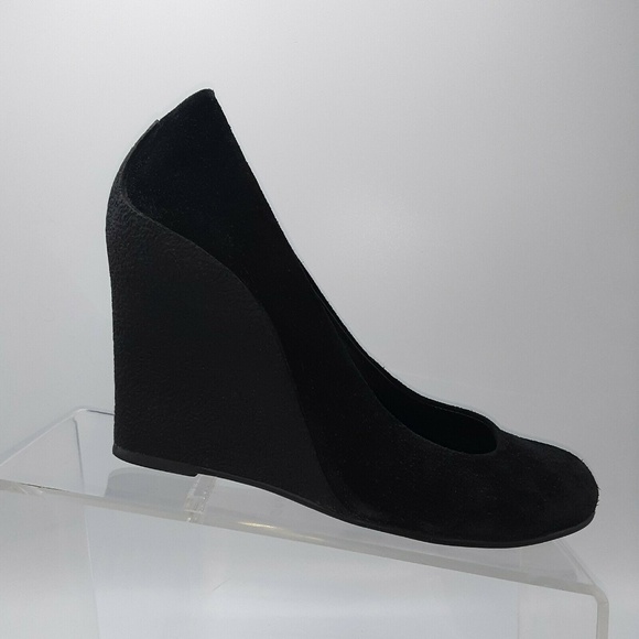 KORS Michael Kors Shoes - Michael Kors Black Suede Wedge 6.5